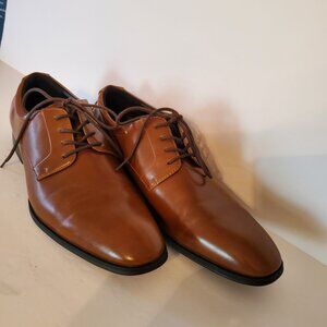 Alfani Men's Andrew Faux Leather Memory Foam Derby Plain Toe Size 10.5M.